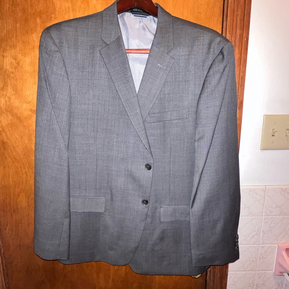 Men Tommy Hilfiger suit jacket size S44 brand new Macy designer dress up prom
